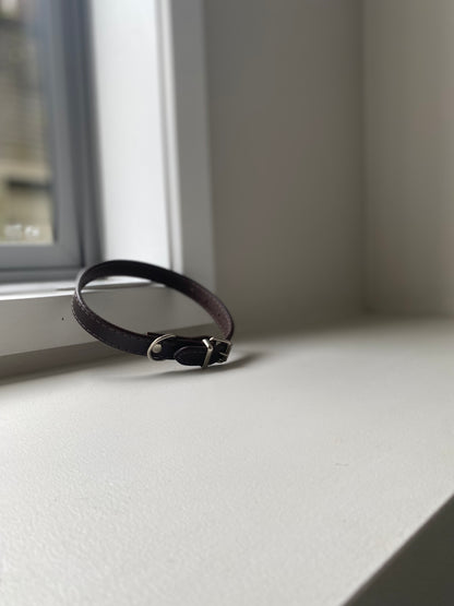100% Leather Dog collar, SMALL