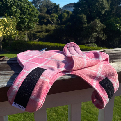 Pink Plaid, Fleece Dog Jacket